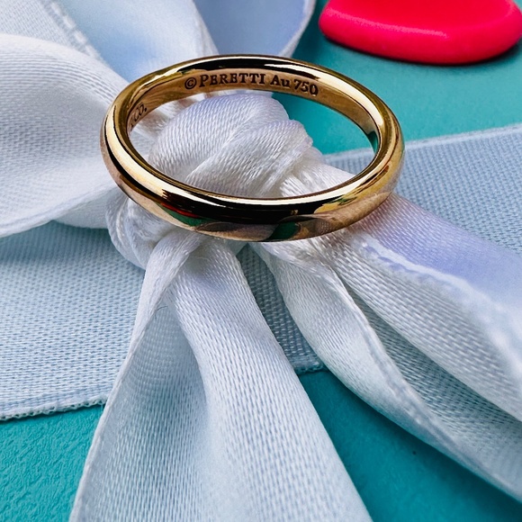 Tiffany & Co. Elsa Peretti Gold Diamond Band ring, 5.75 - Picture 5 of 7